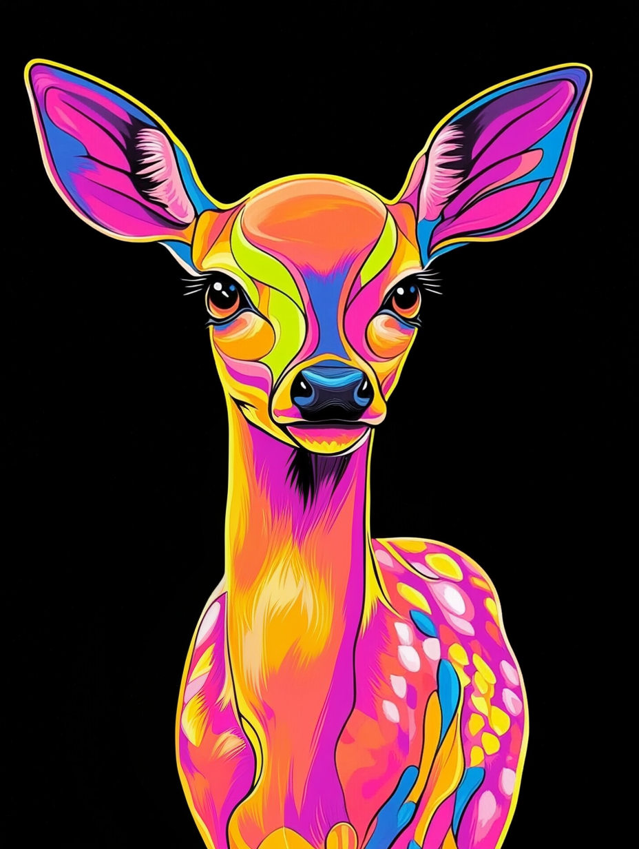 The doe, a reflection of pop art