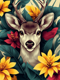 Deer in a Tropical Paradise