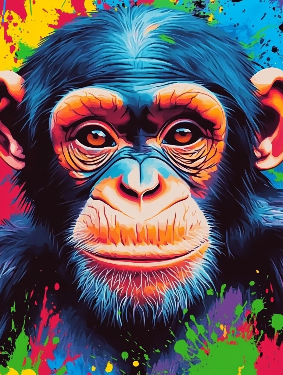 Chimpanzé éclatant