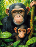 Amour maternel en pleine jungle