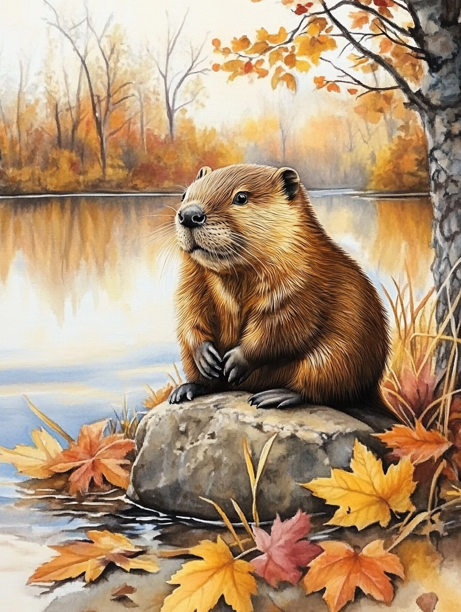La marmotte des feuilles tombées
