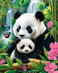 Maman Panda  et son petit