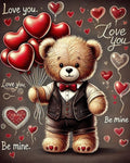 Tender and romantic teddy bear