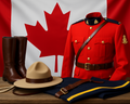 Uniforme rouge au service du pays