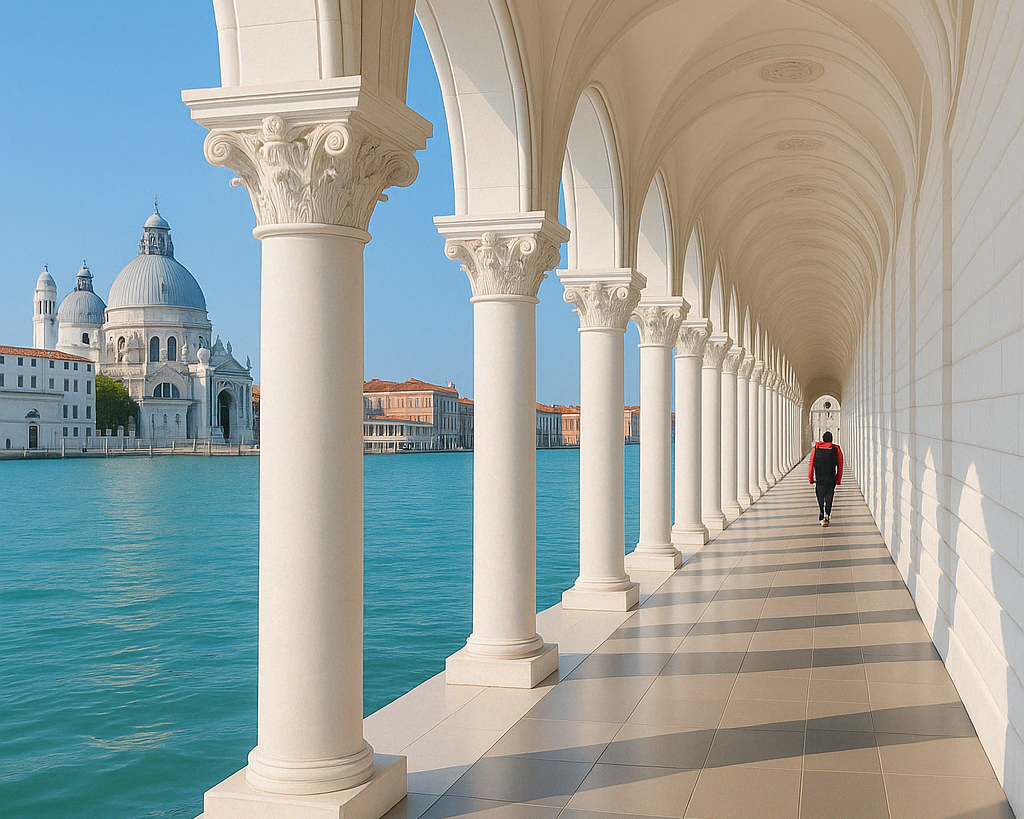 Marche tranquille à Venise