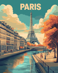 Peaceful walk in Paris