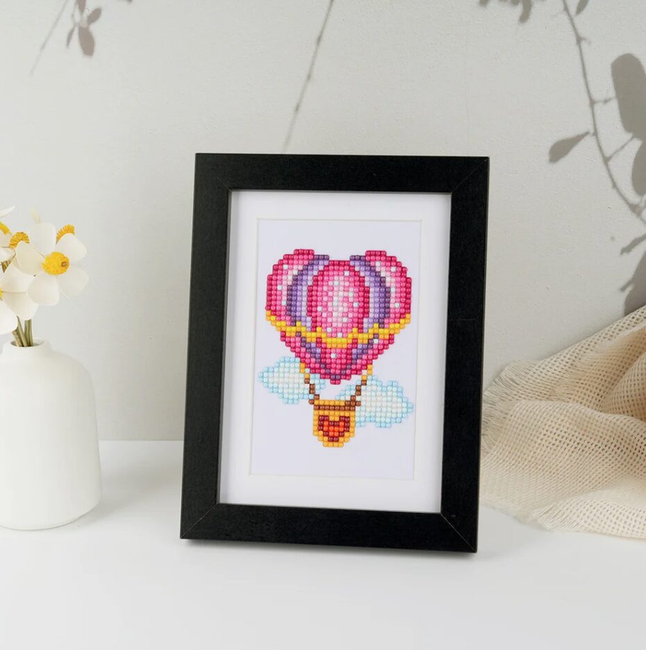 Lot de 12 Mini Diamond Painting – Amour et tendresse