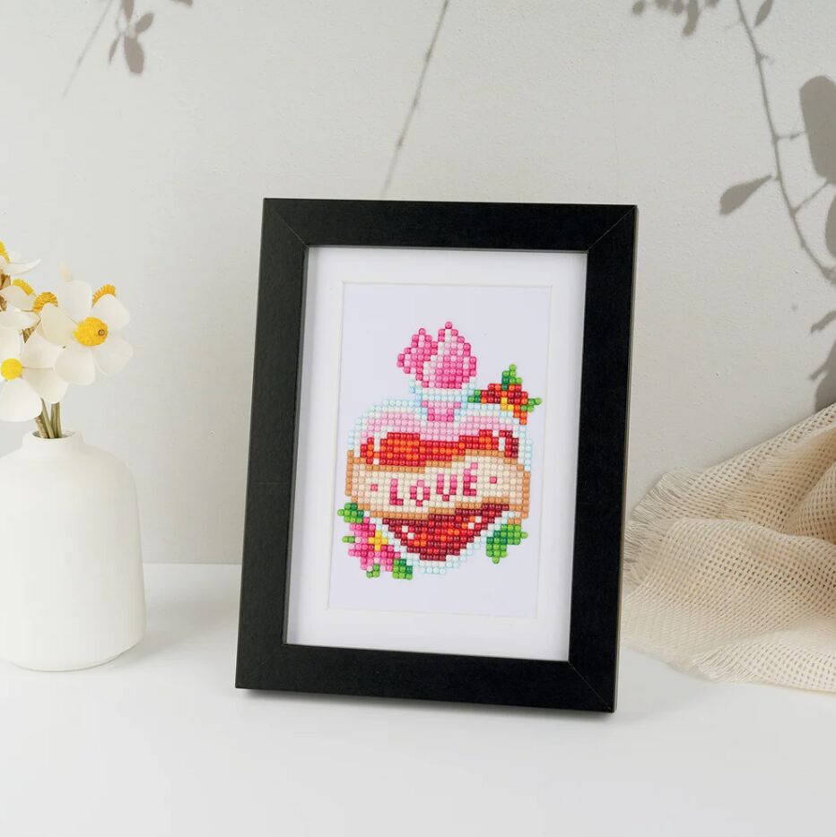 12er-Set Mini Diamond Painting – Liebe und Zärtlichkeit