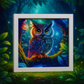 Midnight Owl – Mini Frame with Stand