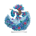 Floral Dancer in Blue Dress – Decorative Standing Object