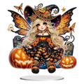 Fée Sorcière d’Halloween – Objet Décoratif sur Pied