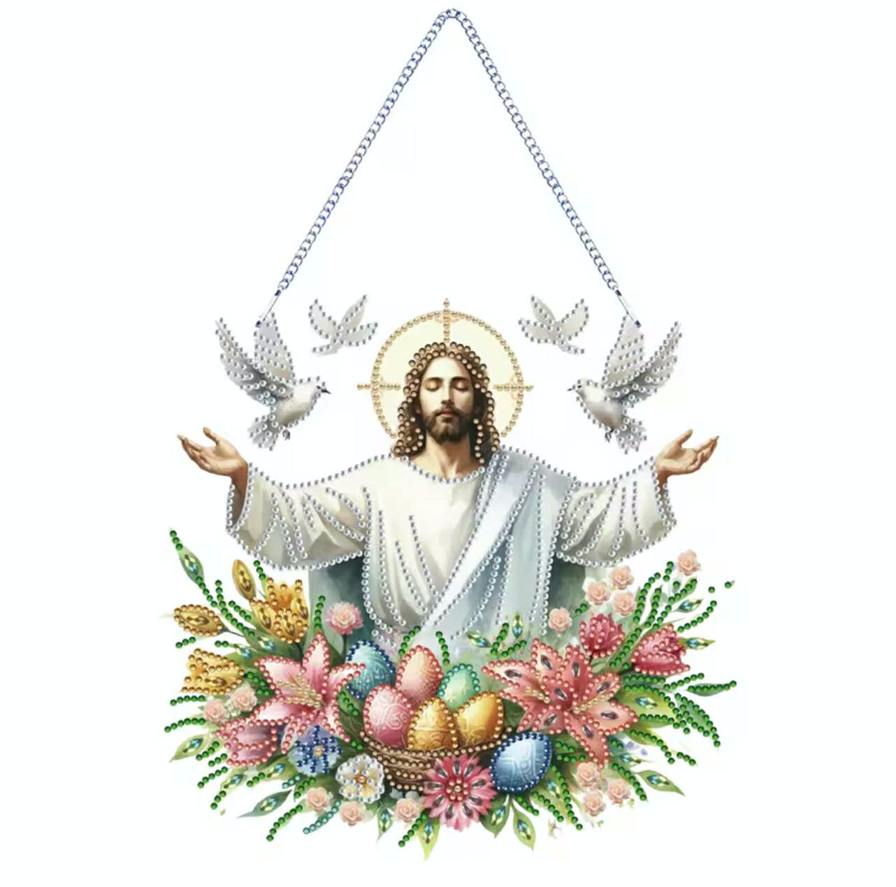 Easter Jesus – Diamond Painting Hanging Decoration