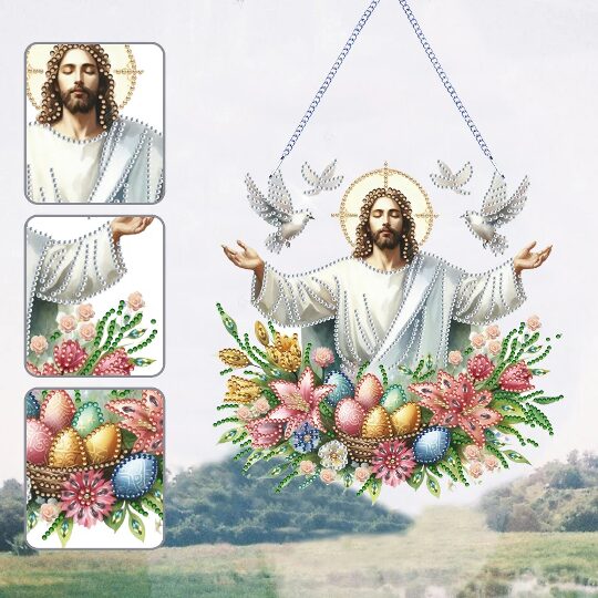 Easter Jesus – Diamond Painting Hanging Decoration