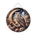 La Chouette Mystique  – Suspension en Broderie Diamant