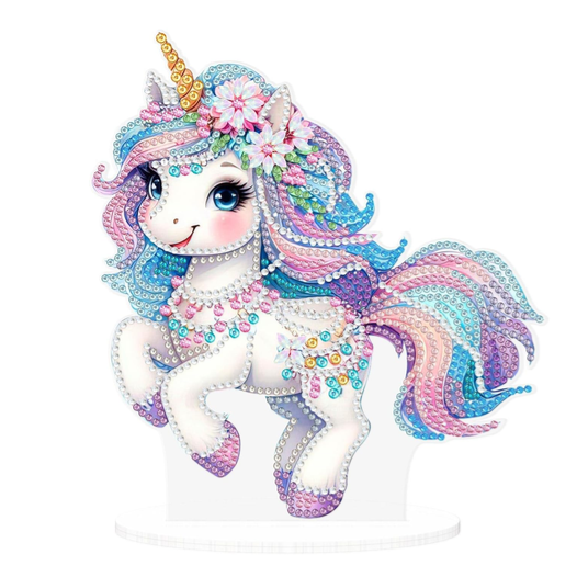La licorne pastel enchantée – Objet Décoratif sur Pied