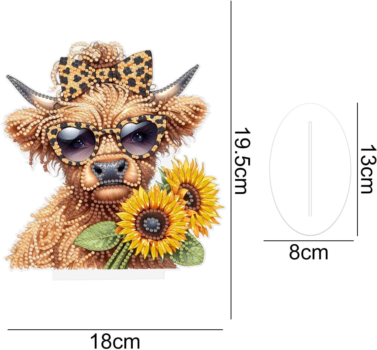 La vache aux tournesols – Objet Décoratif sur Pied