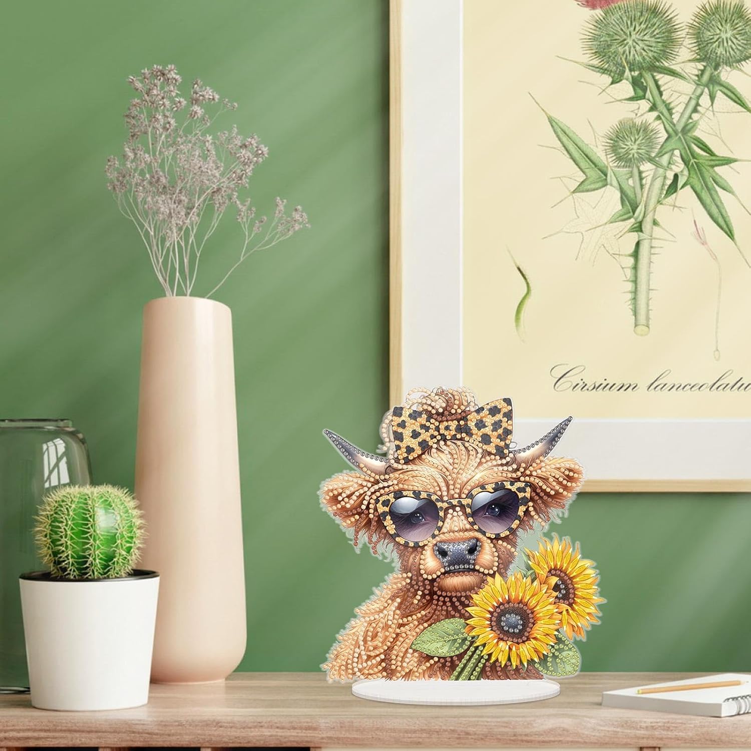 La vache aux tournesols – Objet Décoratif sur Pied