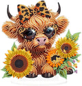 La vache du champ de tournesols – Objet Décoratif sur Pied