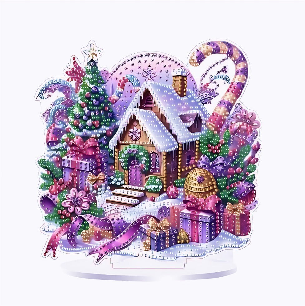 Le Chalet Magique de Noël – Objet Décoratif sur Pied