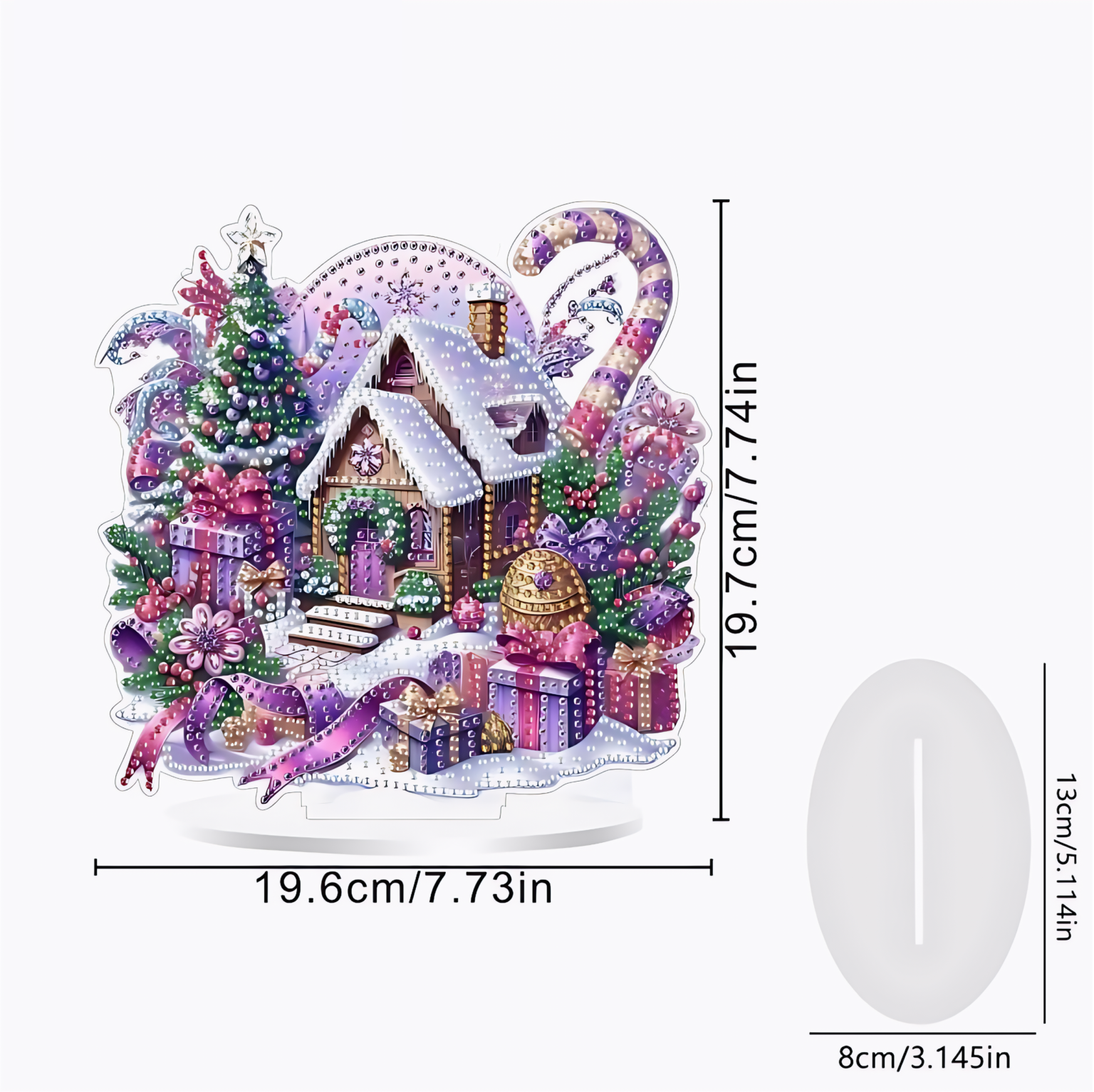 Le Chalet Magique de Noël – Objet Décoratif sur Pied