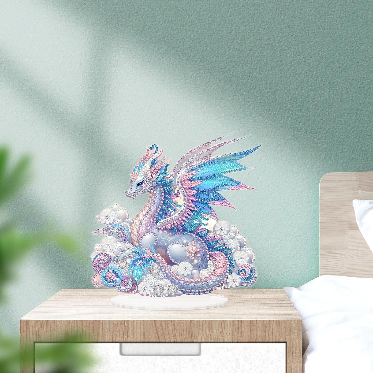Le dragon des rêves pastel – Objet Décoratif sur Pied