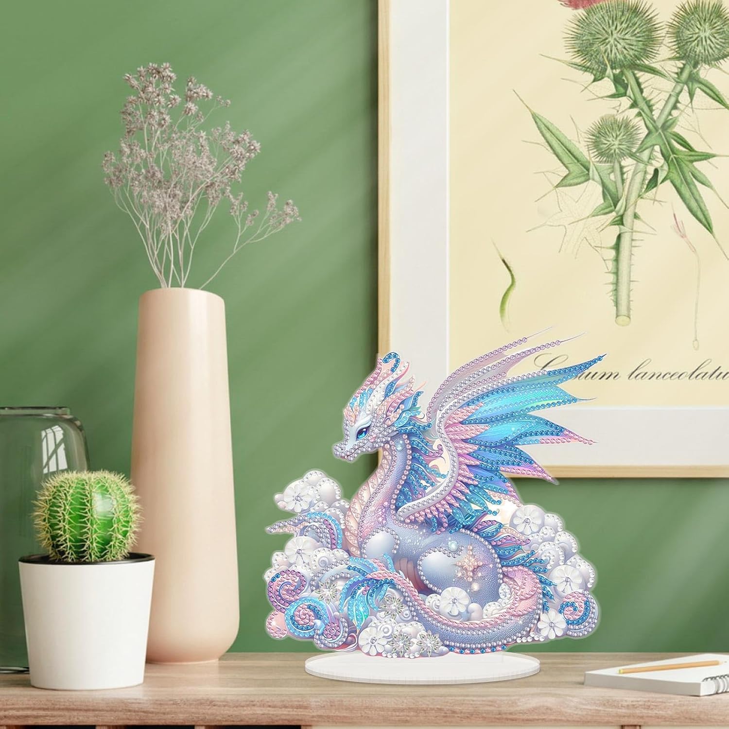 Le dragon des rêves pastel – Objet Décoratif sur Pied
