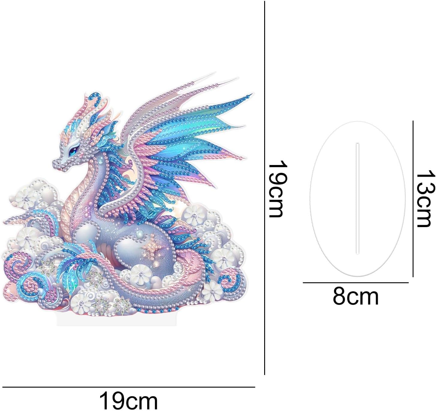 Le dragon des rêves pastel – Objet Décoratif sur Pied