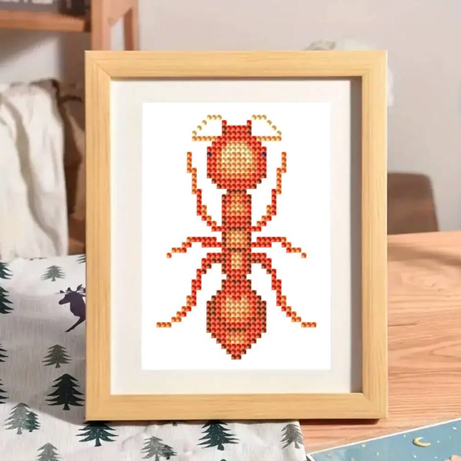 Lot de 8 Mini Diamond Painting – Le monde fascinant des insectes