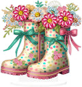 Floral Garden Boots – Decorative Standing Object