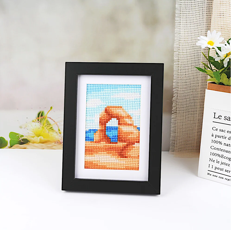 10er-Set Mini Diamond Painting – Weltwunder