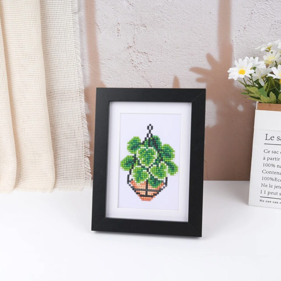 Lot de 12 Mini Diamond Painting – Les plantes d’intérieur