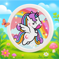 Unicorn and Rainbow – Mini Frame with Support Stand