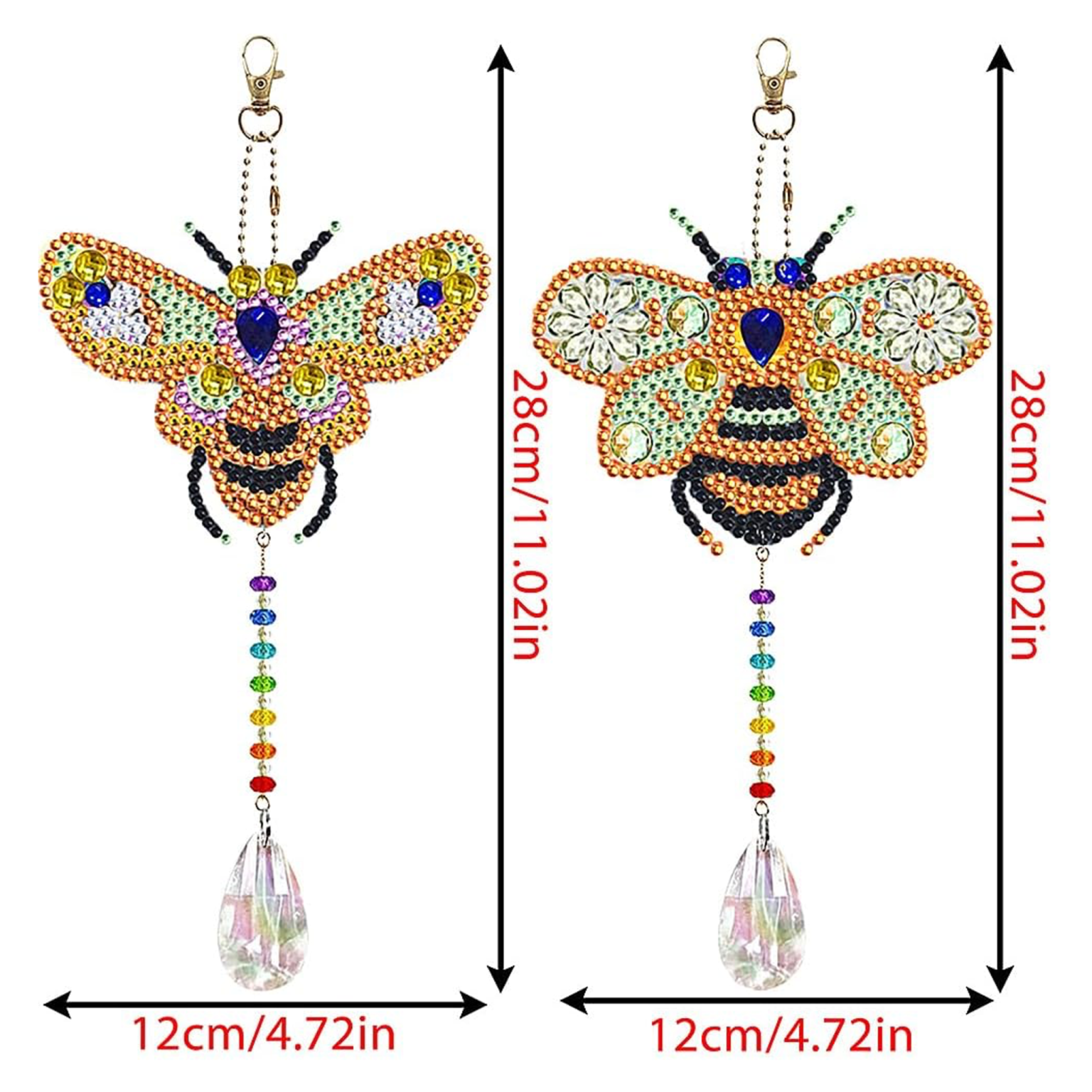 Set of 2 Suncatchers - Bees' Melody 🐝🌈