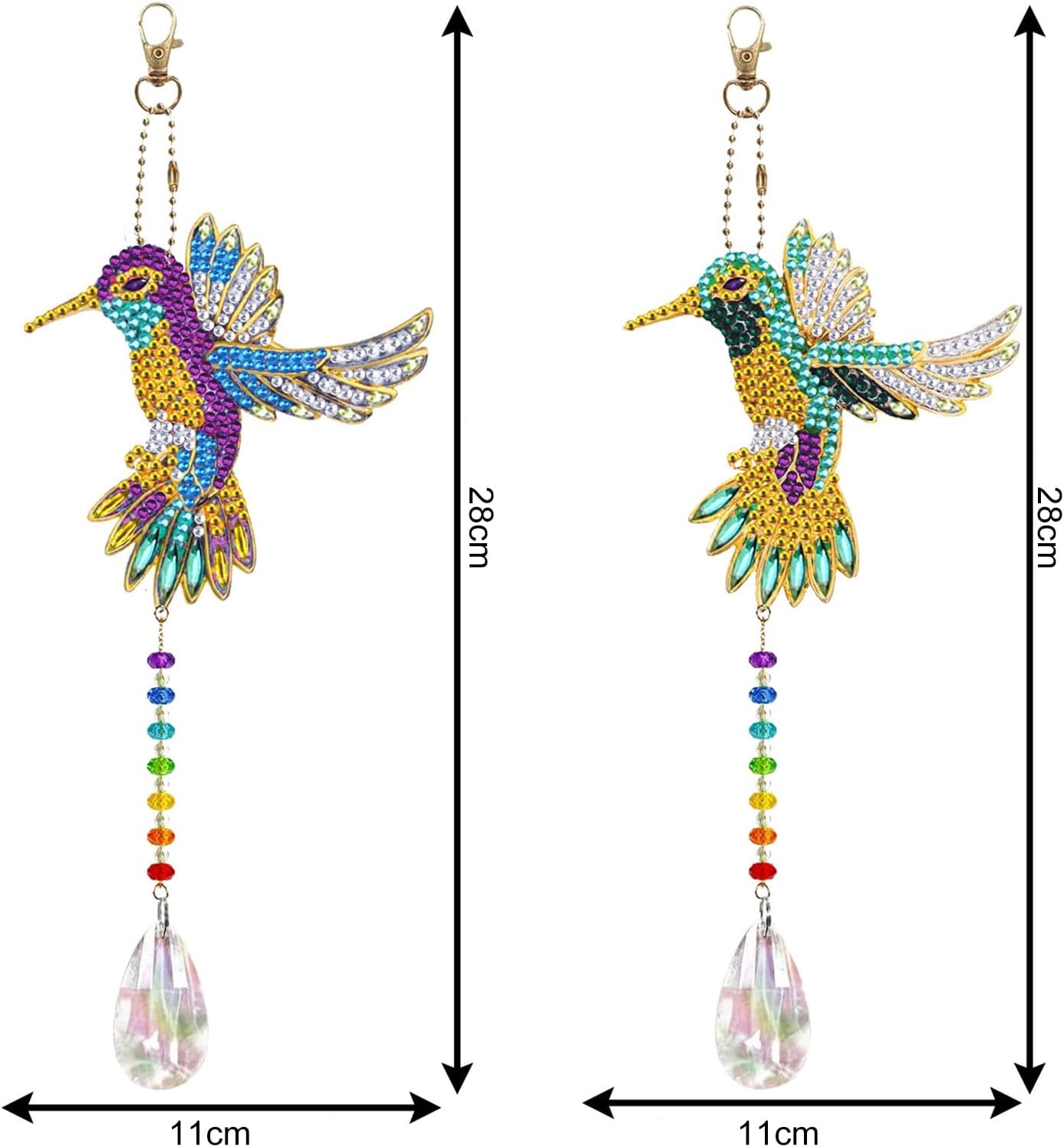 Lot de 2 Attrape-Soleil Colibris 🌸