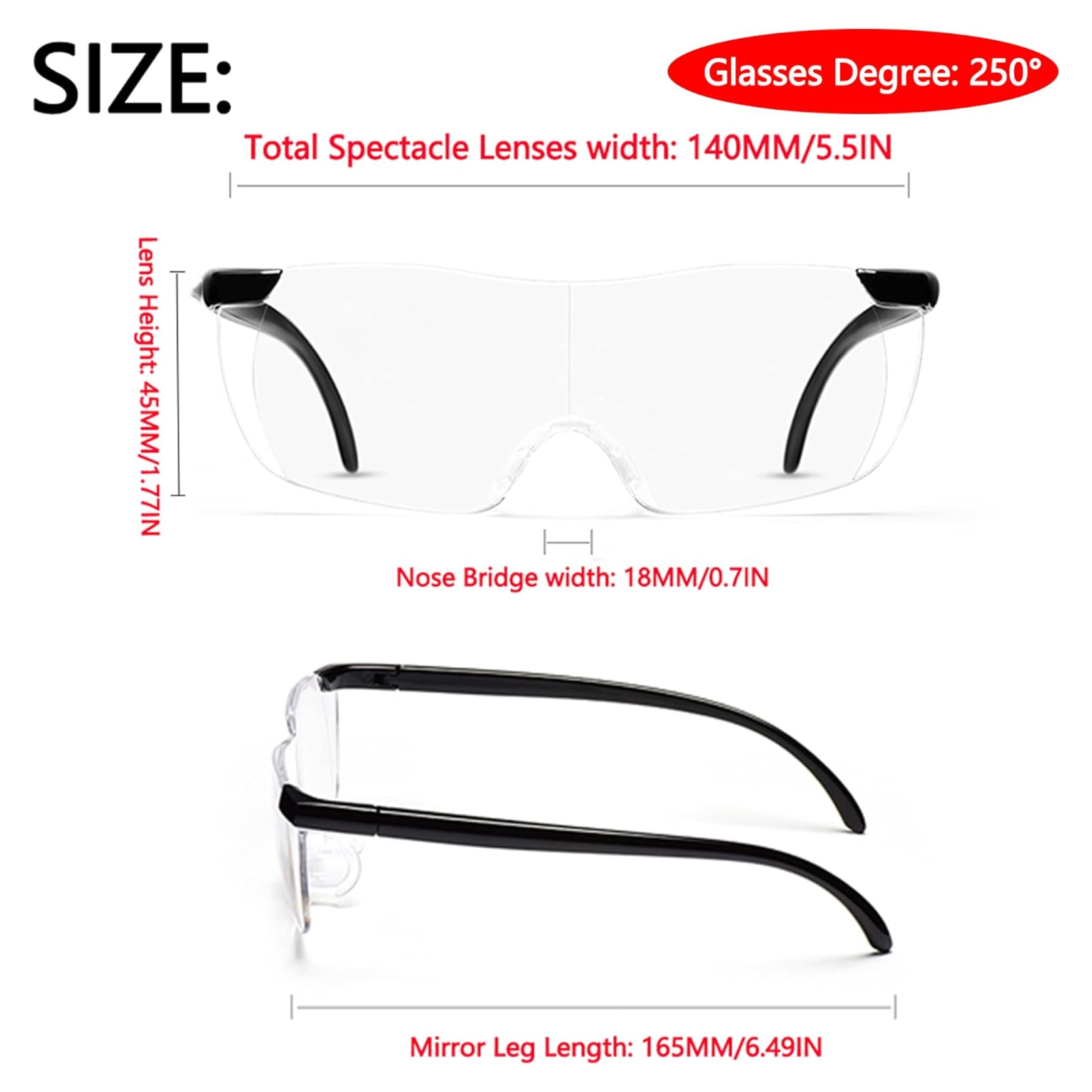 Lunettes grossissantes pour une meilleure précision