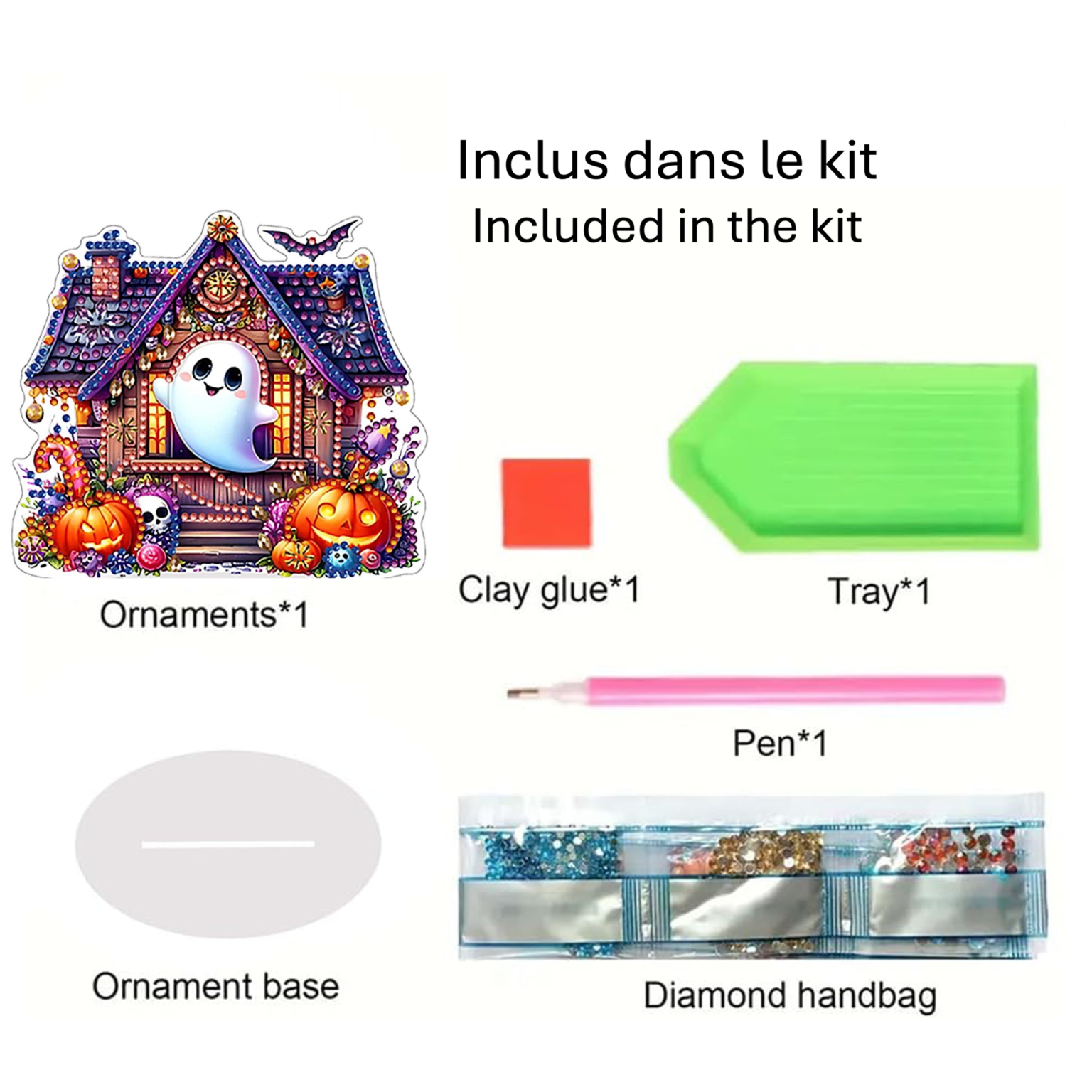 Manoir Fantôme – Objet Décoratif sur Pied