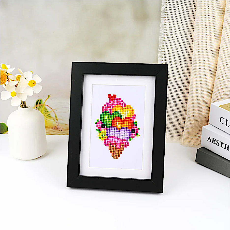 Lot de 8 Mini Diamond Painting – Monde féerique et personnages enchantés