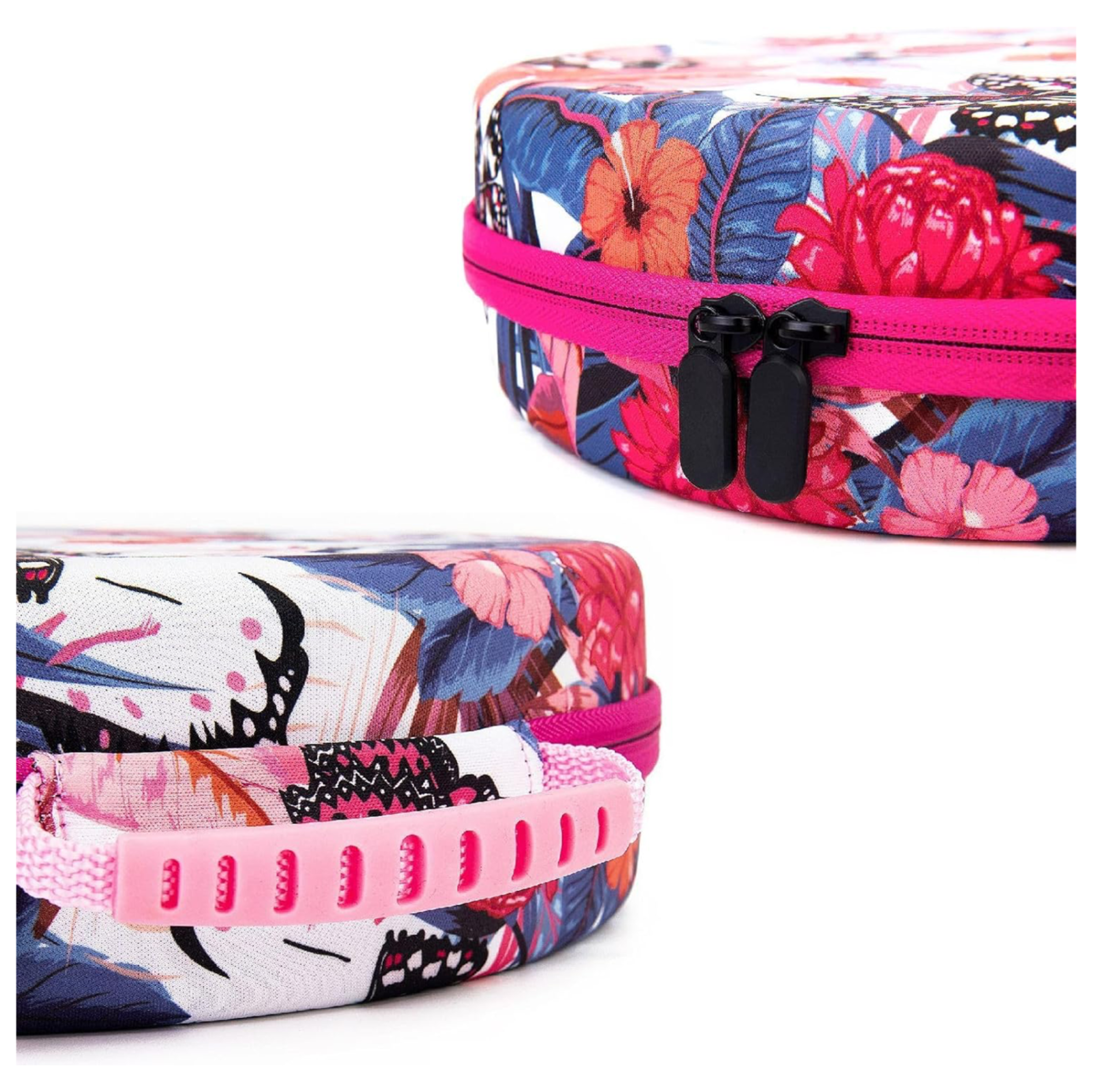 Valise Ronde 60 compartiments – Motif Papillons Tropicaux