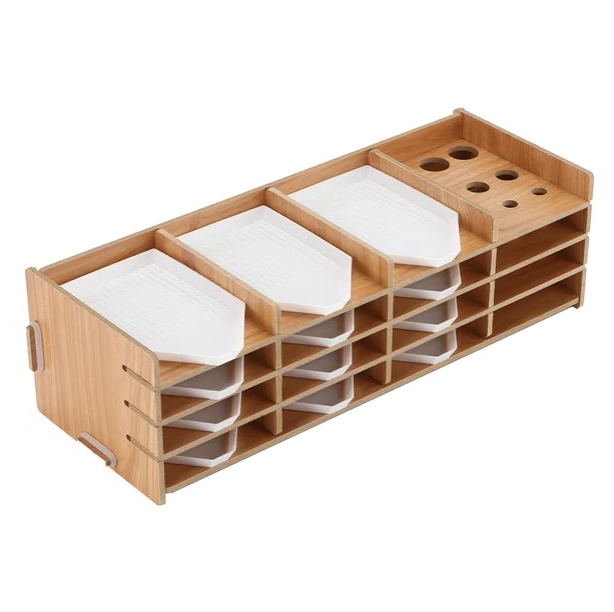 Organisateur en Bois pour Plateaux de Diamond Painting – 6 ou 12 Plateaux