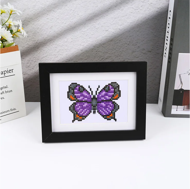Lot de 6 Mini Diamond Painting – Papillons du Monde 🦋