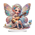 Little fairy with a lute - Decorative standing item