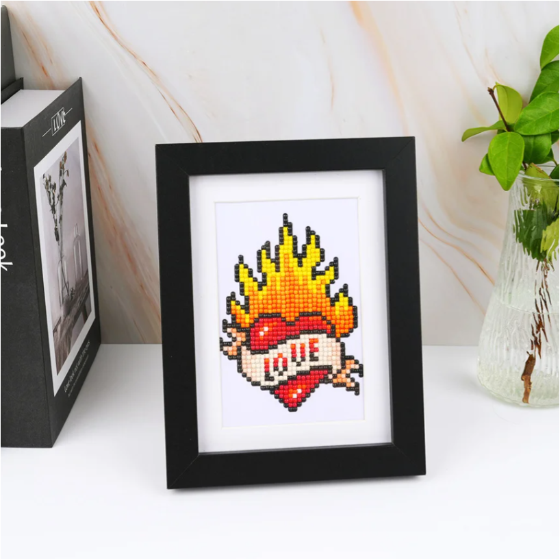 12er-Pack Mini-Diamond-Painting – Vintage-Tattoos