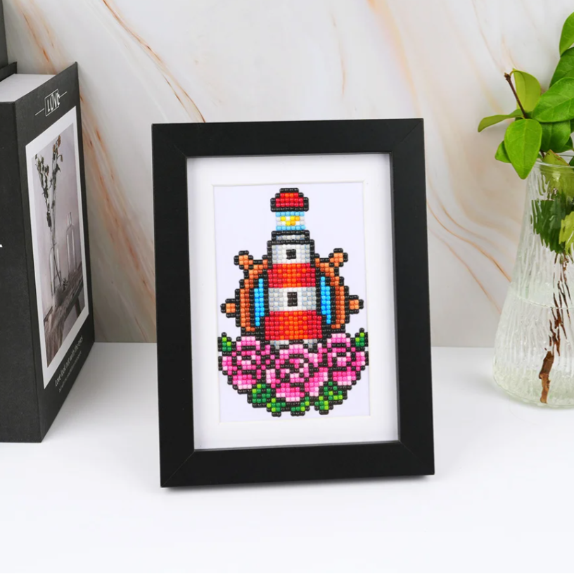 12er-Pack Mini-Diamond-Painting – Vintage-Tattoos