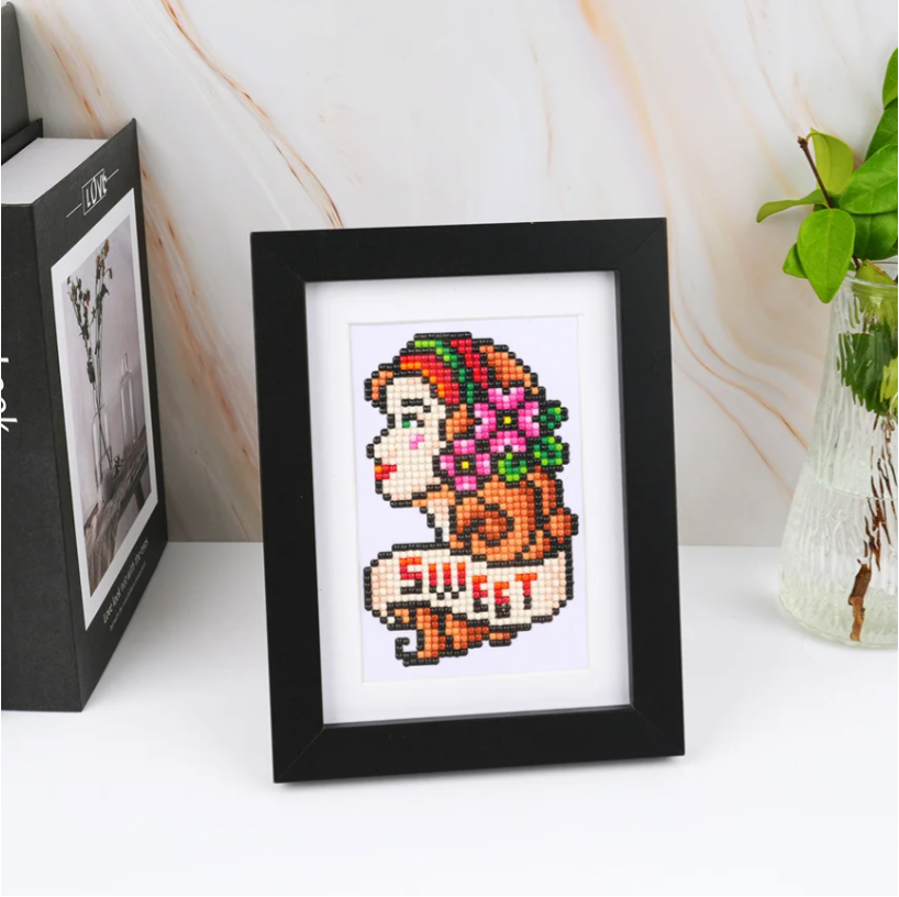 12er-Pack Mini-Diamond-Painting – Vintage-Tattoos