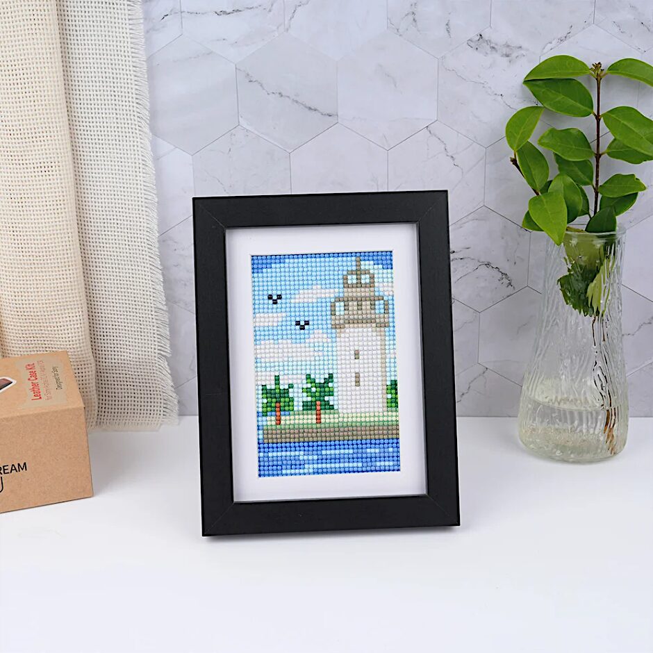 Lot de 10 Mini Diamond Painting – Terres sauvages et ciel magique