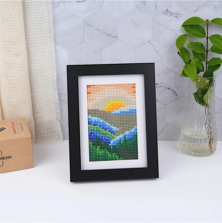 Lot de 10 Mini Diamond Painting – Terres sauvages et ciel magique