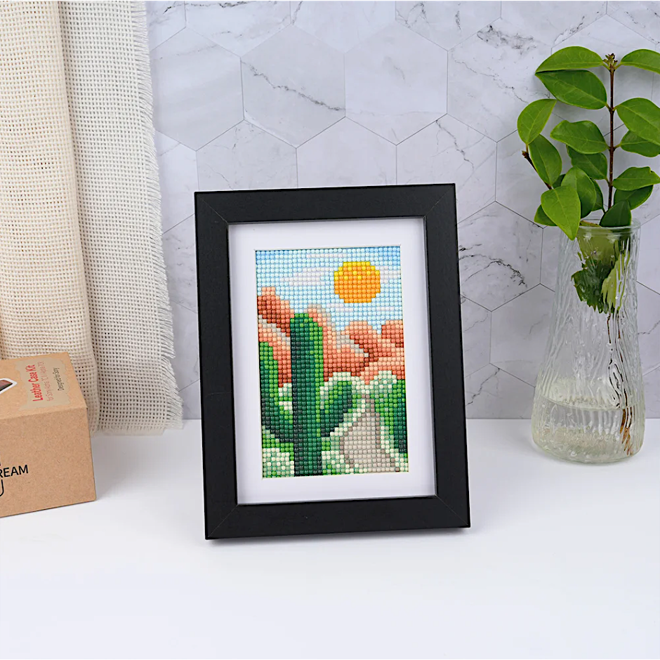 Lot de 10 Mini Diamond Painting – Terres sauvages et ciel magique