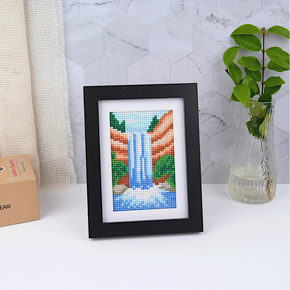 Lot de 10 Mini Diamond Painting – Terres sauvages et ciel magique