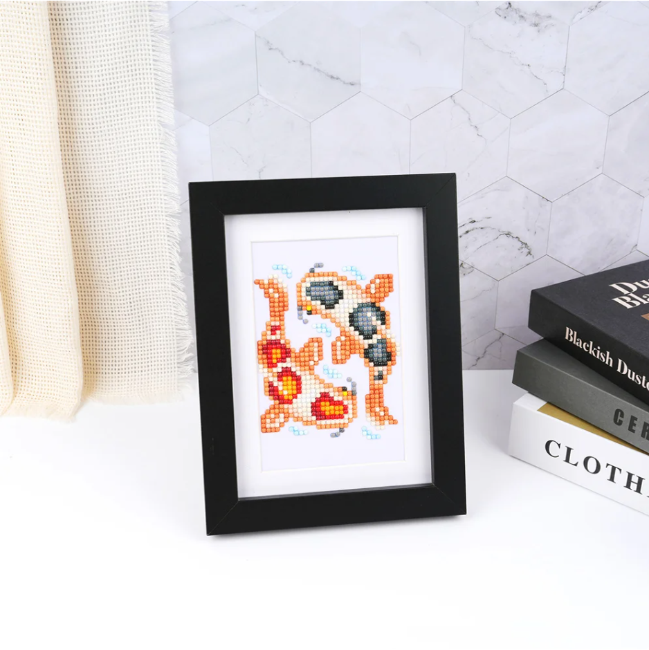 Lot de 8 Mini Diamond Painting – Trésors du monde marin