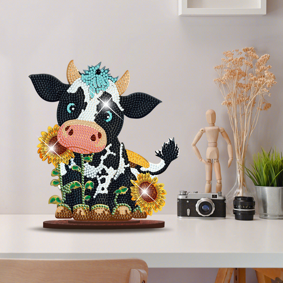 Vachette Tournesol – Objet Décoratif sur Pied